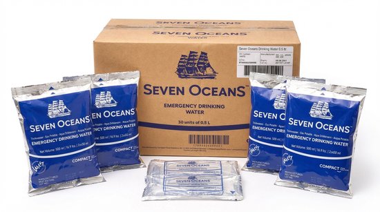 7Oceans drinkwater afbeelding Noodpakketinhuis.nl