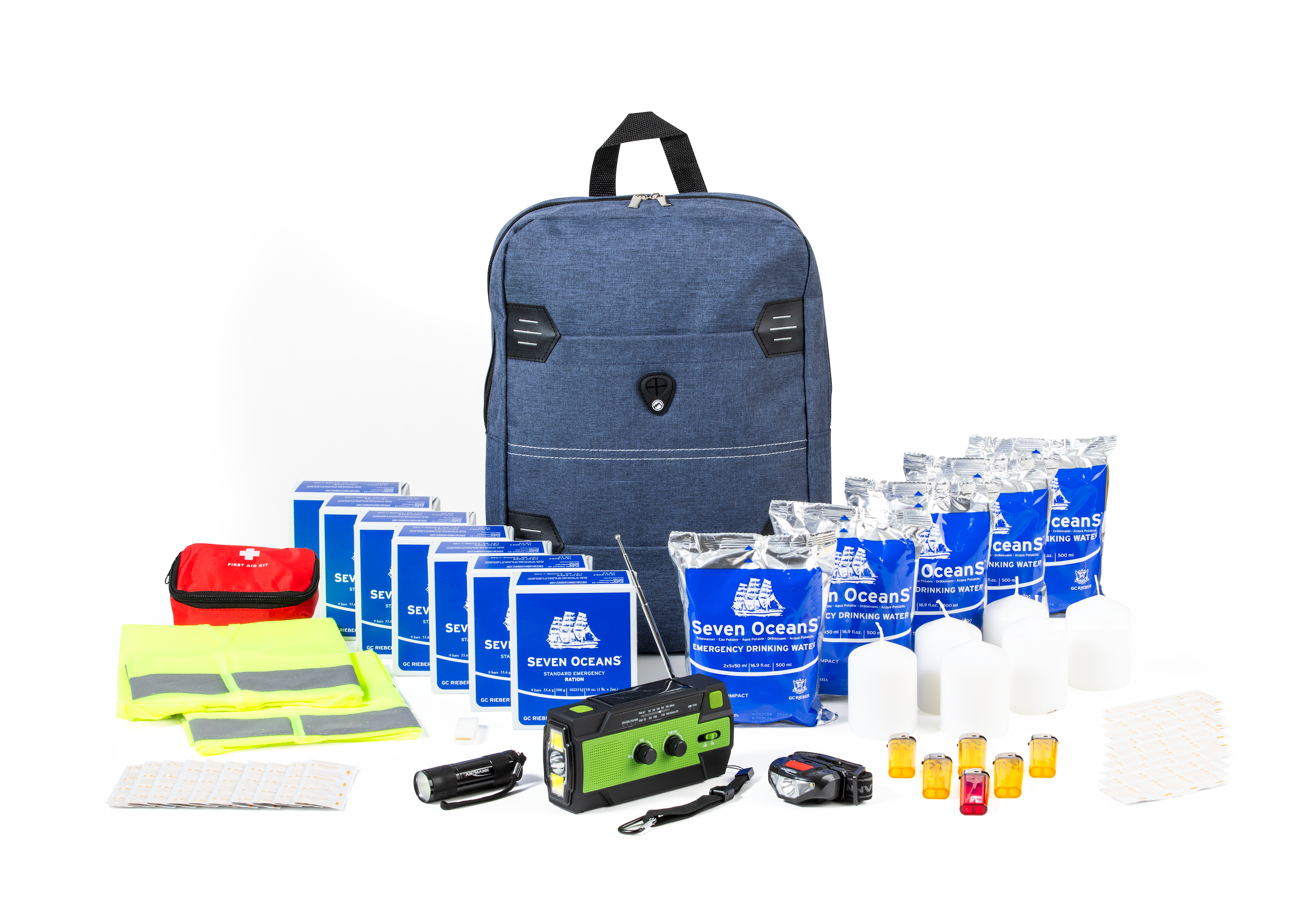 Noodpakket Uitgebreid: 10 dagen rantsoen (incl.  incl. EHBO set + extra backpack)